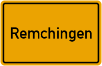 Ortsschild von Gemeinde Remchingen in Baden-Württemberg