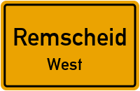 Straßenverzeichnis Remscheid West