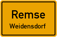 Hauptstraße in RemseWeidensdorf