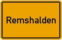 Ortsschild von Gemeinde Remshalden in Baden-Württemberg