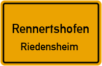 Gärtnerweg in RennertshofenRiedensheim
