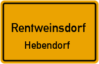 Straßenverzeichnis Rentweinsdorf Hebendorf
