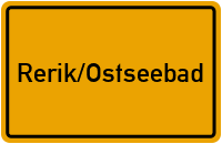 Ortsschild Rerik/Ostseebad