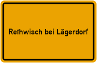 City Sign Rethwisch bei Lägerdorf
