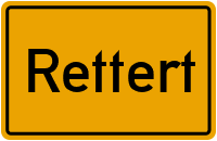 Ortsschild von Gemeinde Rettert in Rheinland-Pfalz