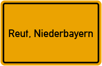 City Sign Reut, Niederbayern