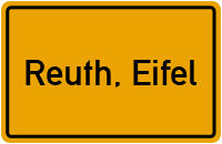 City Sign Reuth, Eifel