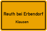 Straßenverzeichnis Reuth bei Erbendorf Klausen