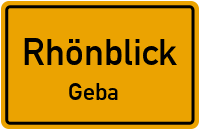 Träbeser Weg in RhönblickGeba