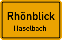 Straße Nach Sülzfeld in RhönblickHaselbach