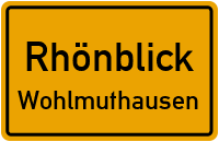 Dorfstraße in RhönblickWohlmuthausen