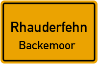 Feldstraße in RhauderfehnBackemoor