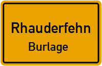 Straßenverzeichnis Rhauderfehn Burlage