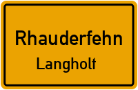 Friesenstraße in RhauderfehnLangholt
