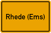 City Sign Rhede (Ems)