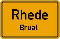 Siedlungsstraße in RhedeBrual