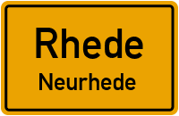 Hauptstraße in RhedeNeurhede