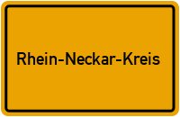 Ortsschild Rhein-Neckar-Kreis