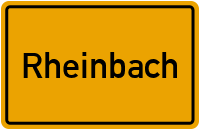 Ortsschild von Stadt Rheinbach in Nordrhein-Westfalen