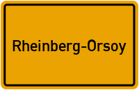Ortsschild Rheinberg-Orsoy