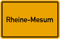 City Sign Rheine-Mesum
