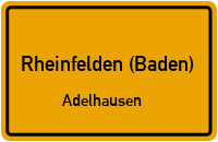 Straßenverzeichnis Rheinfelden (Baden) Adelhausen