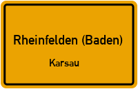 Straßenverzeichnis Rheinfelden (Baden) Karsau