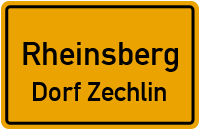Zechliner Chaussee in RheinsbergDorf Zechlin