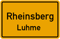 Zechliner Straße in RheinsbergLuhme