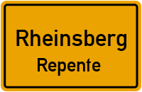 Repenter Straße in RheinsbergRepente