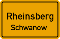 Braunsberger Chaussee in RheinsbergSchwanow