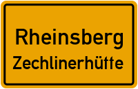 Waldstraße in RheinsbergZechlinerhütte
