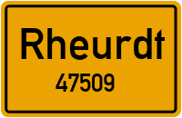 Straßen in 47509 Rheurdt