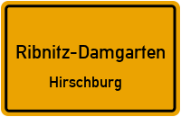 Straßenverzeichnis Ribnitz-Damgarten Hirschburg