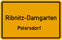 Petersdorf-Sanitzer Straße in Ribnitz-DamgartenPetersdorf