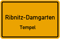 Straßen in Ribnitz-Damgarten Tempel