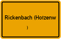 Ortsschild von Gemeinde Rickenbach (Hotzenw.) in Baden-Württemberg