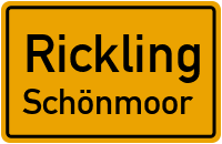 Schönmoorer Straße in RicklingSchönmoor