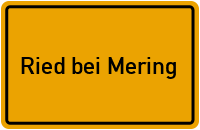 City Sign Ried bei Mering