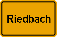 Riedbach in Bayern