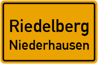 Hauptstraße in RiedelbergNiederhausen