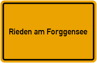 City Sign Rieden am Forggensee