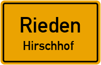 Straßenverzeichnis Rieden Hirschhof