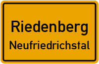 Neufriedrichstal in RiedenbergNeufriedrichstal