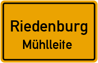 Straßen in Riedenburg Mühlleite