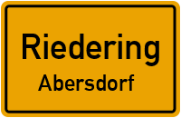 Straßenverzeichnis Riedering Abersdorf