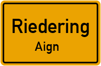 Straßenverzeichnis Riedering Aign