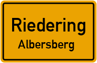 Straßenverzeichnis Riedering Albersberg
