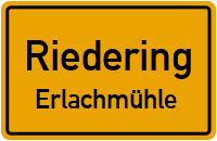 Straßenverzeichnis Riedering Erlachmühle