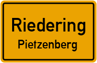 Straßenverzeichnis Riedering Pietzenberg